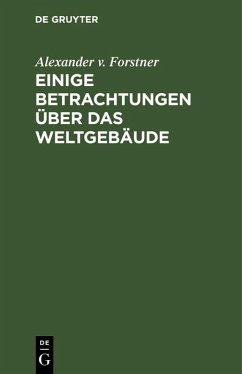 Cover Einige Betrachtungen über das Weltgebäude (eBook, PDF)