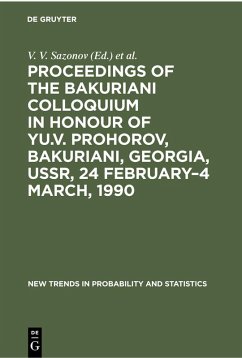 Proceedings of the Bakuriani Colloquium in Honour of Yu.V. Prohorov, Bakuriani, Georgia, USSR, 24 February-4 March, 1990 (eBook, PDF)