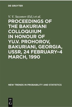 Cover Proceedings of the Bakuriani Colloquium in Honour of Yu.V. Prohorov, Bakuriani, Georgia, USSR, 24 February-4 March, 1990 (eBook, PDF)