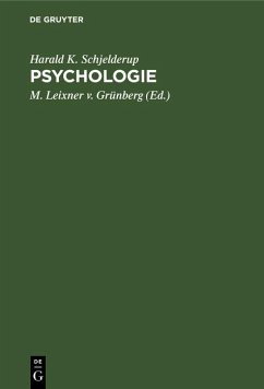 Psychologie (eBook, PDF) - Schjelderup, Harald K.