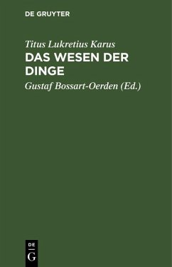 Cover Das Wesen der Dinge (eBook, PDF)