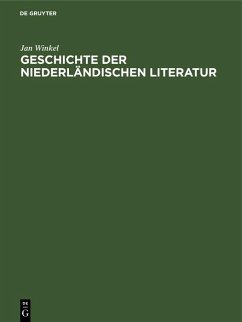 Cover Geschichte der niederländischen Literatur (eBook, PDF)