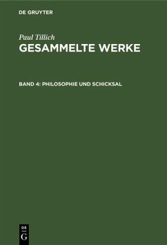Philosophie und Schicksal (eBook, PDF) - Tillich, Paul
