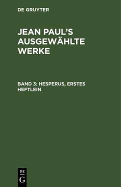 Hesperus, erstes Heftlein (eBook, PDF) - Paul, Jean