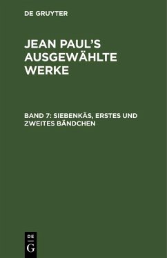 Siebenkäs, erstes und zweites Bändchen (eBook, PDF) - Paul, Jean