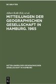 Mitteilungen der Geographischen Gesellschaft in Hamburg. 1965 (eBook, PDF)