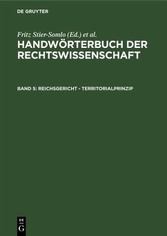 Reichsgericht - Territorialprinzip (eBook, PDF)