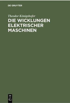 Cover Die Wicklungen elektrischer Maschinen (eBook, PDF)
