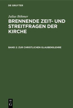 Cover Zur christlichen Glaubenslehre (eBook, PDF)