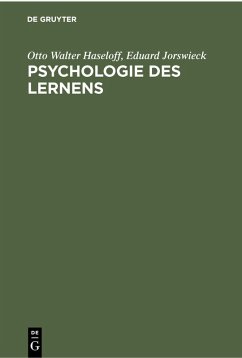 Cover Psychologie des Lernens (eBook, PDF)