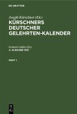 Kürschners Deutscher Gelehrten-Kalender. 4. Ausgabe 1931 (eBook, PDF)