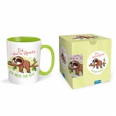 Trötsch Tasse Faultier Rentner weiß grün Trötsch Tasse Faultier Rentner weiß grün