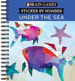 Brain Games - Sticker by Number: Under the Sea - 2 Books in 1 (42 Images to Sticker) - Publications International Ltd; New Seasons; Brain Games