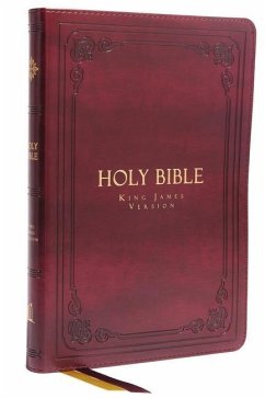KJV Holy Bible: Large Print Thinline, Burgundy Leathersoft, Red Letter, Comfort Print: King James Version - Thomas Nelson