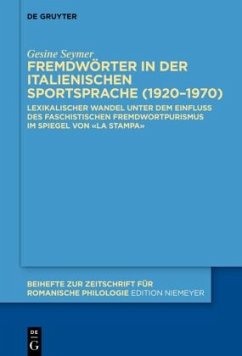 Fremdwörter in der italienischen Sportsprache (1920-1970) - Seymer, Gesine