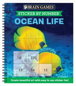 Brain Games - Sticker by Number: Ocean Life (Easy - Square Stickers) - Publications International Ltd; New Seasons; Brain Games