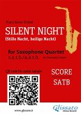 Saxophone Quartet "Silent Night" score (fixed-layout eBook, ePUB)