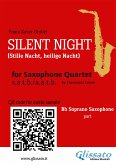Bb Soprano Saxophone part &quote;Silent Night&quote; for Sax Quartet (eBook, ePUB)
