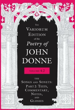 Cover Variorum Edition of the Poetry of John Donne, Volume 4.2