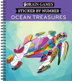 Brain Games - Sticker by Number: Ocean Treasures - Publications International Ltd; New Seasons; Brain Games