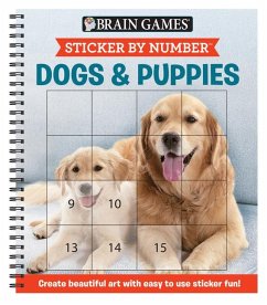 Brain Games - Sticker by Number: Dogs & Puppies (Easy - Square Stickers) - Publications International Ltd; New Seasons; Brain Games