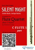 Flute 1 part &quote;Silent Night&quote; for Flute Quartet (eBook, ePUB)