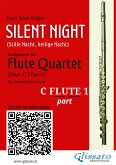 Flute 1 part of "Silent Night" for Flute Quartet (fixed-layout eBook, ePUB)