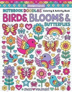 Notebook Doodles Birds, Blooms and Butterflies - Volinski, Jess
