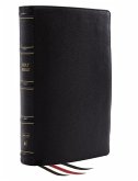 Nkjv, Reference Bible, Classic Verse-By-Verse, Center-Column, Genuine Leather, Black, Red Letter, Comfort Print