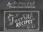 Favorite Recipes - Recipe Card Collection Tin (Chalkboard)