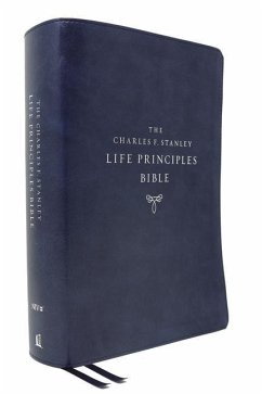 Cover Niv, Charles F. Stanley Life Principles Bible, 2nd Edition, Leathersoft, Blue, Comfort Print