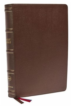 Nkjv, Large Print Verse-By-Verse Reference Bible, MacLaren Series, Genuine Leather, Brown, Thumb Indexed, Comfort Print - Thomas Nelson