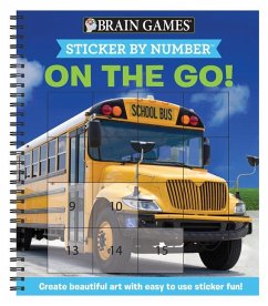 Brain Games - Sticker by Number: On the Go (Easy - Square Stickers) - Publications International Ltd; New Seasons; Brain Games