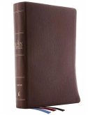The Niv, Open Bible, Genuine Leather, Brown, Red Letter Edition, Comfort Print