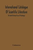 International Catalogue Of Scientific Literature; Thirteenth Annual Issue (H Geology)