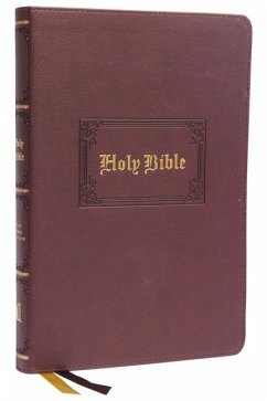 KJV Holy Bible: Large Print Thinline, Brown Leathersoft, Red Letter, Comfort Print: King James Version - Thomas Nelson