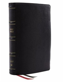 Nkjv, Deluxe Thinline Reference Bible, Genuine Leather, Black, Red Letter, Comfort Print - Thomas Nelson