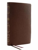 Nkjv, Thinline Reference Bible, Genuine Leather, Brown, Red Letter, Thumb Indexed, Comfort Print