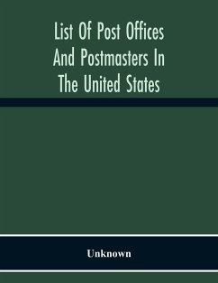 List Of Post Offices And Postmasters In The United States - Unknown