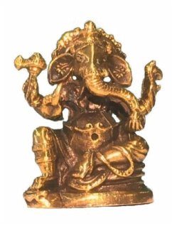 Ganesha sitzend Messing