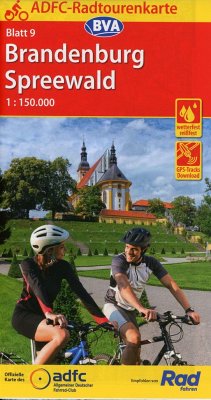 ADFC-Radtourenkarte 9 Brandenburg Spreewald 1:150.000, reiß- und wetterfest, GPS-Tracks Download