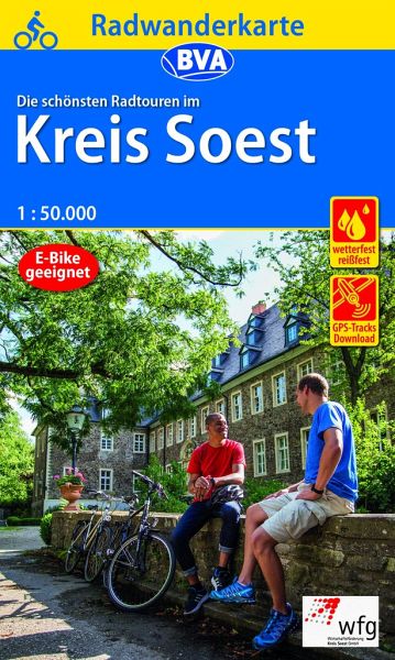 Radwanderkarte BVA Die schönsten Radtouren im Kreis Soest 1:50.000, reiß- und wetterfest, GPS-Tracks Download Radwanderkarte BVA Die schönsten Radtouren im Kreis Soest 1:50.000, reiß- und wetterfest, GPS-Tracks Download