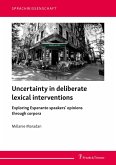 Uncertainty in deliberate lexical interventions