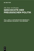 Zur Geschichte Friedrichs I. und Friedrich Wilhelms I. von Preußen (eBook, PDF)