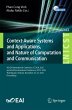Context-Aware Systems and Applications,... - Bild 1