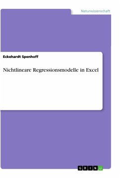 Nichtlineare Regressionsmodelle in Excel - Spenhoff, Eckehardt