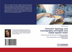 Semantic Typology and Lexicography of English and Uzbek Speech Verbs