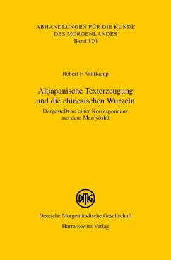 Cover Altjapanische Texterzeugung und die chinesischen Wurzeln (eBook, PDF)