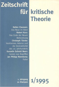 Zeitschrift für kritische Theorie / Zeitschrift für kritische Theorie, Heft 1 (eBook, PDF)