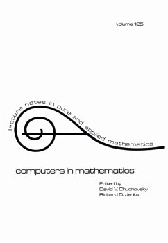 Computers in Mathematics (eBook, ePUB) - Chudnovsky, V.; Jenks, Richard D.